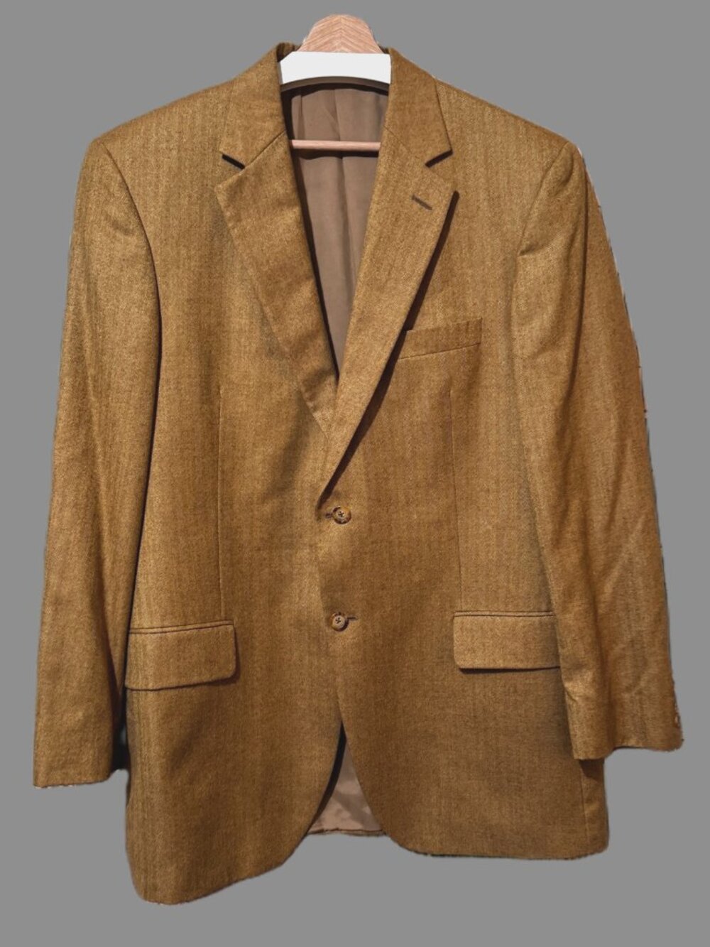 John W Nordstrom Ing Loro Piana Cashmere Sport Coat Jacket Blazer, Golden Brown
